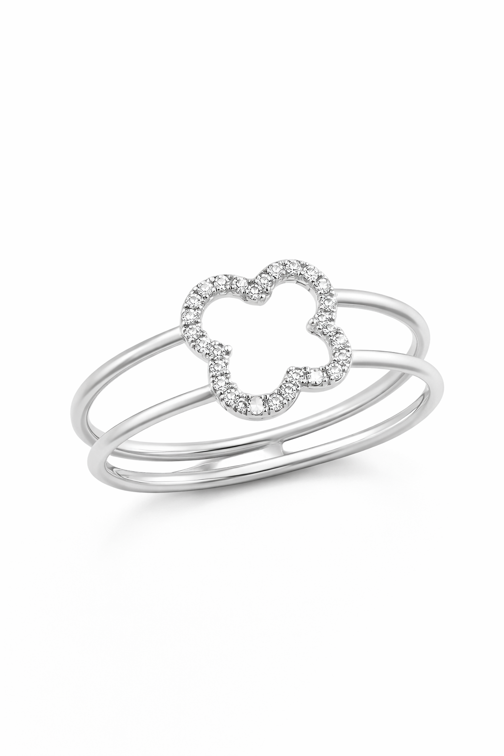 Tous Anillo Flor con Circonias | Elegancia Delicada, Femenina y Sofisticada en Plata