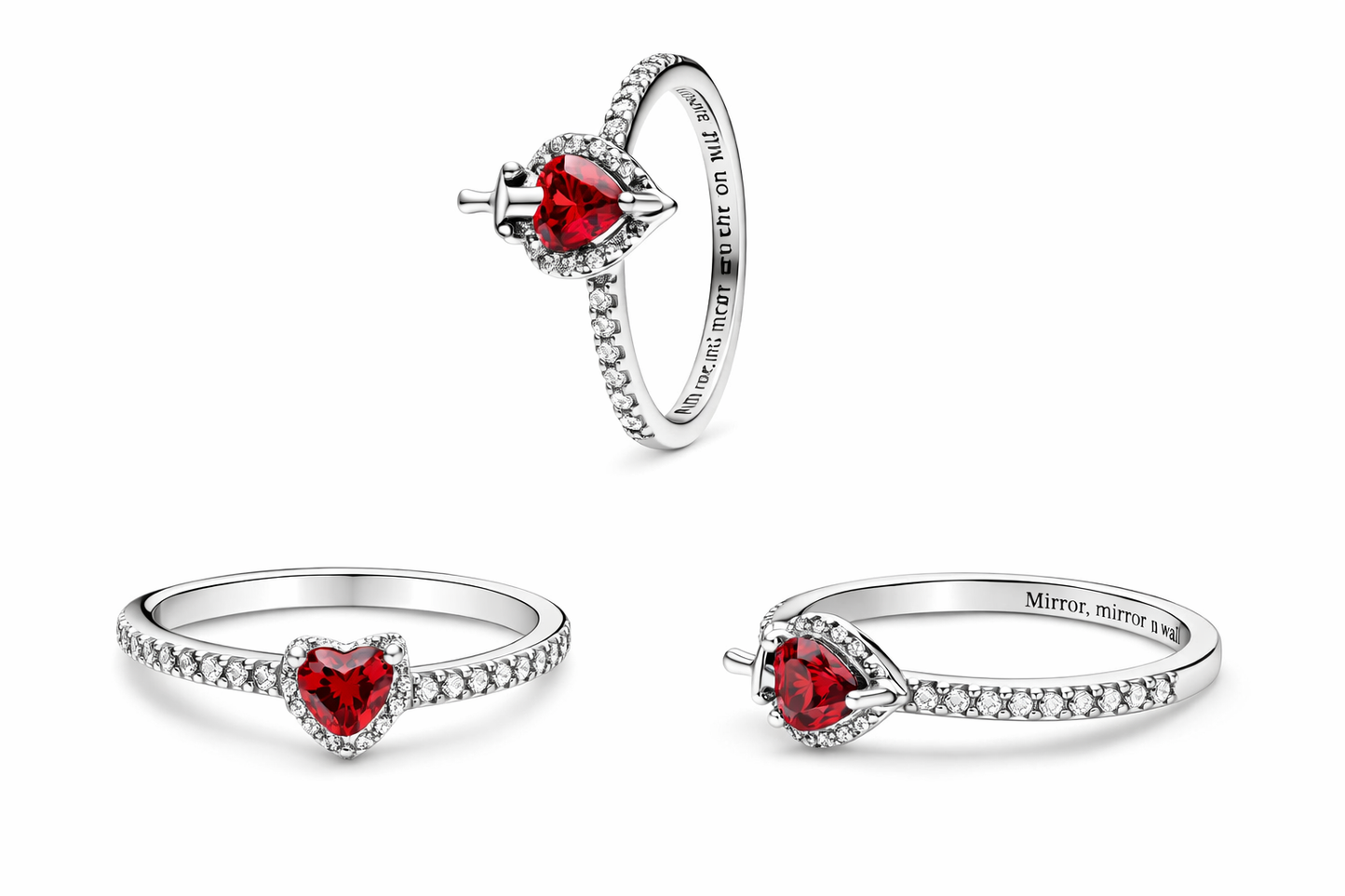 Pandora Anillo de Plata con Gema Roja | Pasión, Intensidad y Elegancia Ardiente