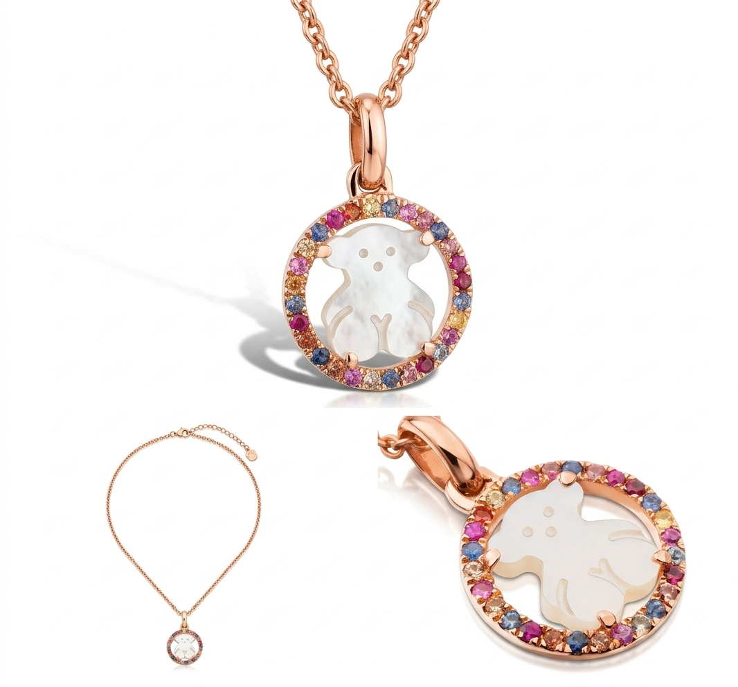 Tous Collar con Dije Multicolor | Alegría, Arte y Personalidad Vibrante
