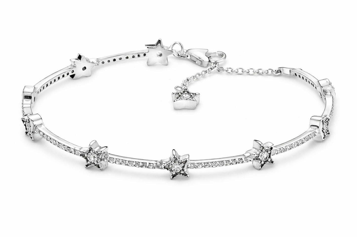 Pandora Pulsera de Estrellas en Plata | Lleva el Universo en tu Muñeca
