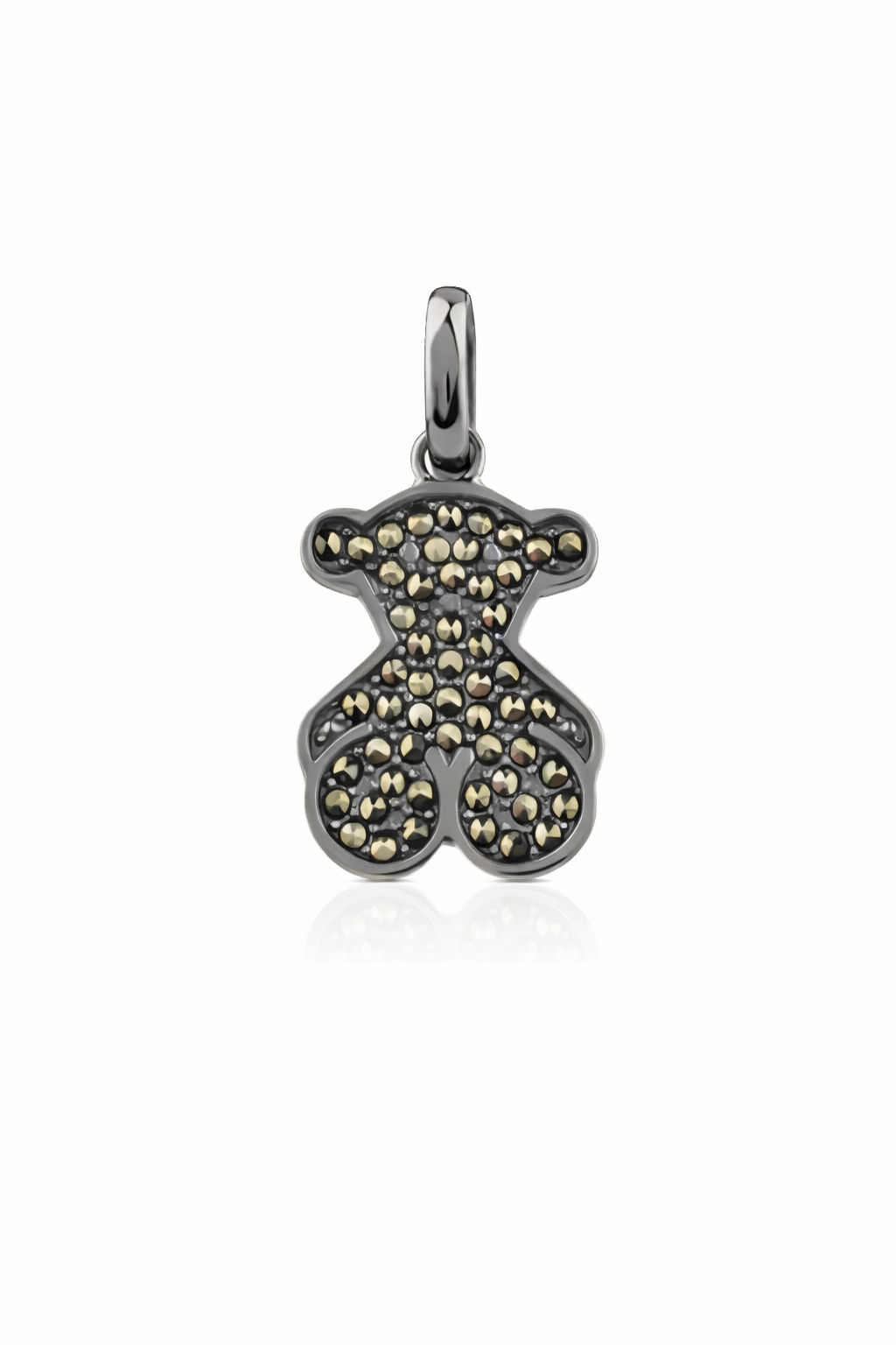 Tous Dije Oso con Marcasita – Plata de Ley | Elegancia Clásica y Brillo Atemporal