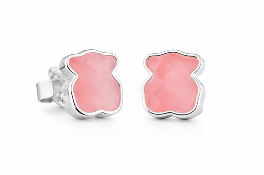 Tous Aretes Oso Rosa 9mm | Delicadeza, Dulzura y Estilo Icónico en Plata