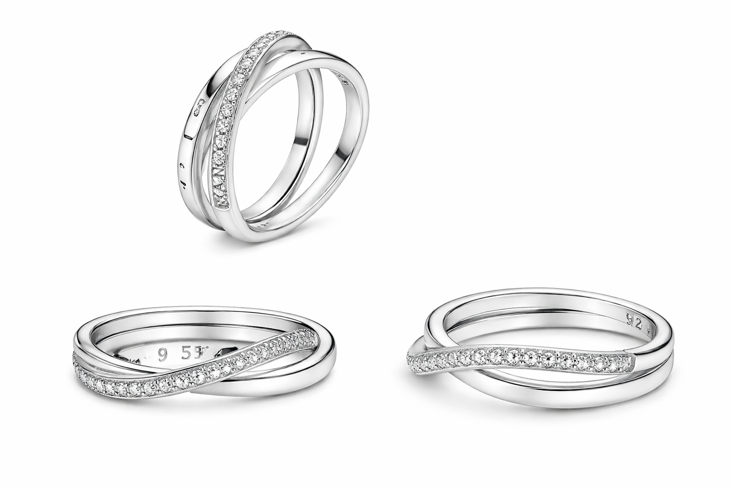 Pandora Anillo Tridimensional en Plata | Diseño Escultural y Sofisticación Moderna