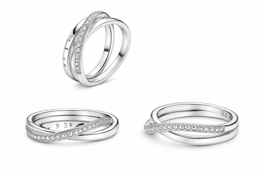 Pandora Anillo Tridimensional en Plata | Diseño Escultural y Sofisticación Moderna