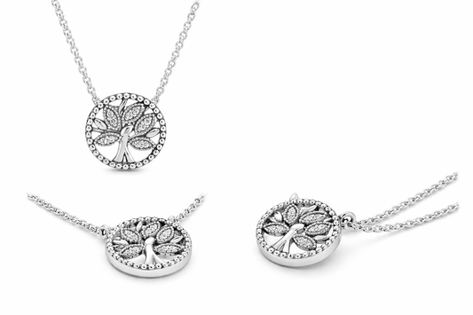 Pandora Collar Árbol de la Vida en Plata | Símbolo de Amor, Crecimiento y Conexión