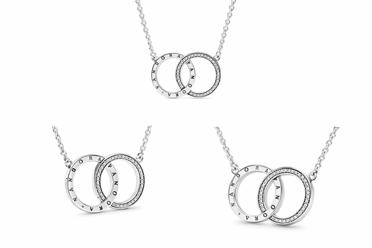 Pandora Collar Cadena de Anillos Entrelazados | Unión, Fuerza y Elegancia Moderna