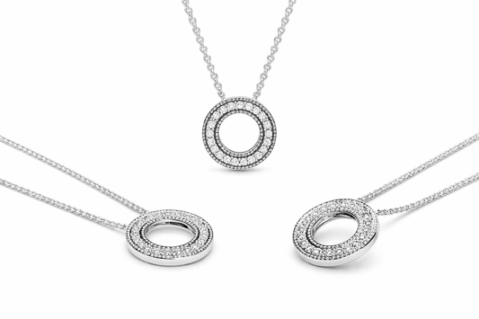 Pandora Collar de Plata con Circonia | Luminosidad Pura y Elegancia Sin Esfuerzo